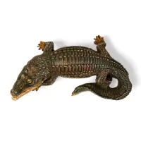 Садовая фигура из полистоуна &laquo;Крокодил&raquo;, 20&times;50&times;28 см