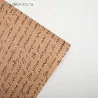 Бумага упаковочная крафтовая «Литература», 50 х 70 см Бумага упаковочная крафтовая «Литература», 50 х 70 см