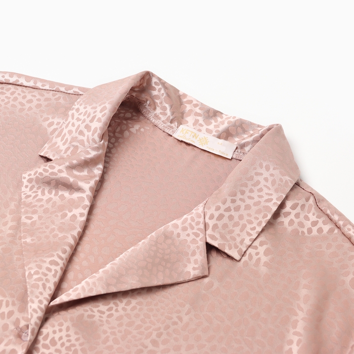 Пижама женская (рубашка, брюки) KAFTAN "Леопард", золотой, р.40-42