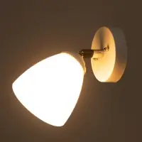 Бра BayerLux 4112/1, 1&times;40 Вт, E27, 11&times;18&times;19.5 см белое