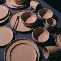 Тарелка Доляна &laquo;Кремовое облако&raquo;, d=27 см, керамика, персиковая