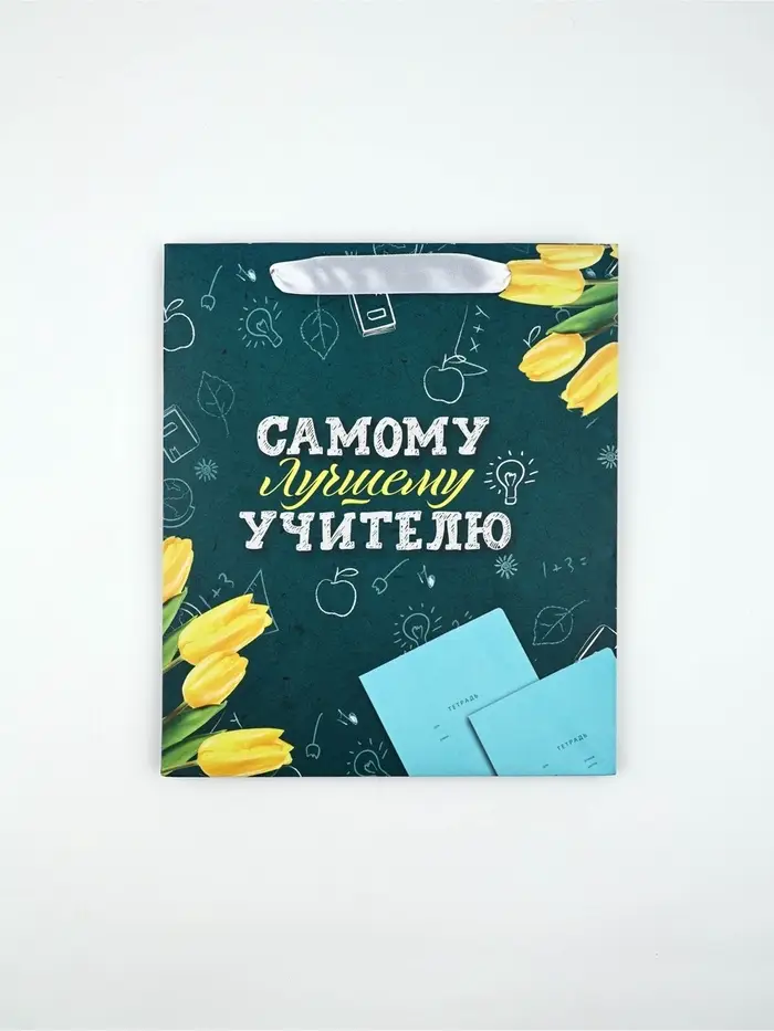 Набор пакет и открытка "Самому лучшему учителю"