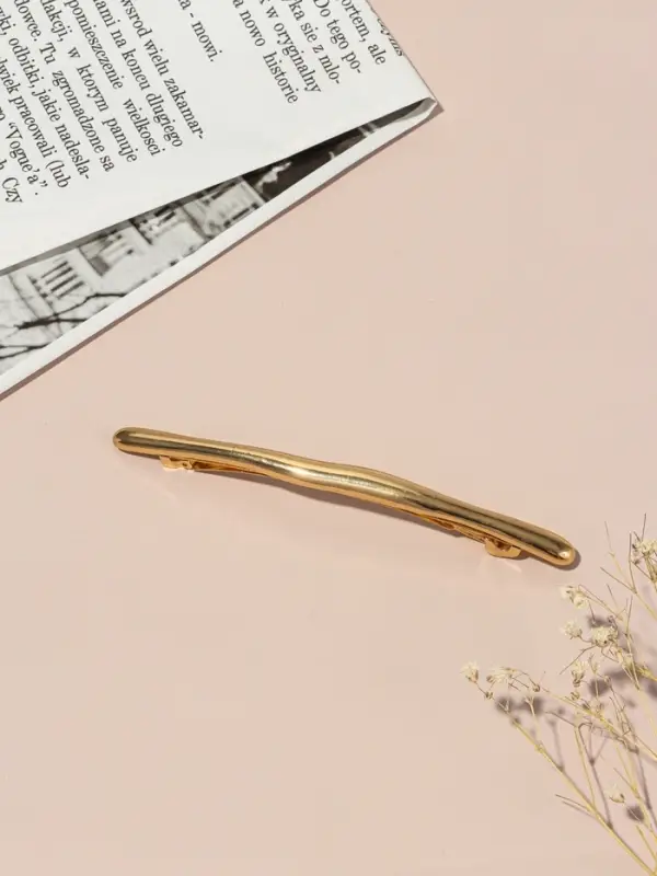 Заколка - автомат для волос QF &laquo;Валенс&raquo;, 11.5 см, золото