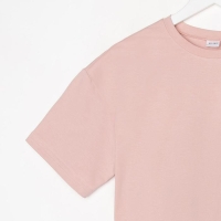 Футболка женская MINAKU OVERSIZE FIT: цвет бежевый, р-р 50