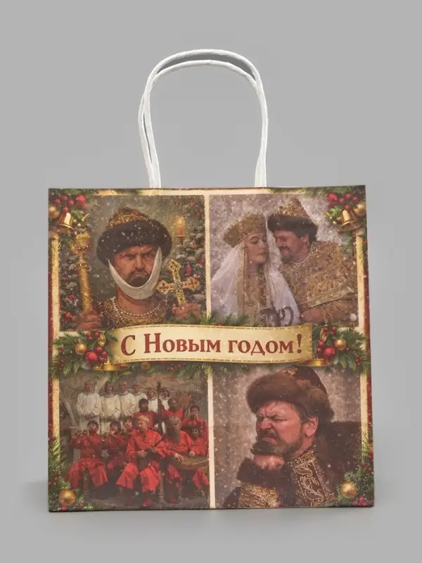 Пакет подарочный &laquo;Танцуют все&raquo;, Мосфильм, 22&times;22&times;11 см, крафт