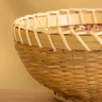 Фруктовница бамбуковая 19 см