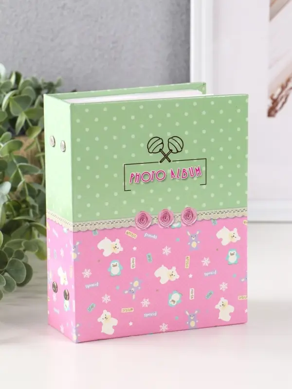 Фотоальбом 100 фото "Нашей малышке" 10X15см, ПП карм.