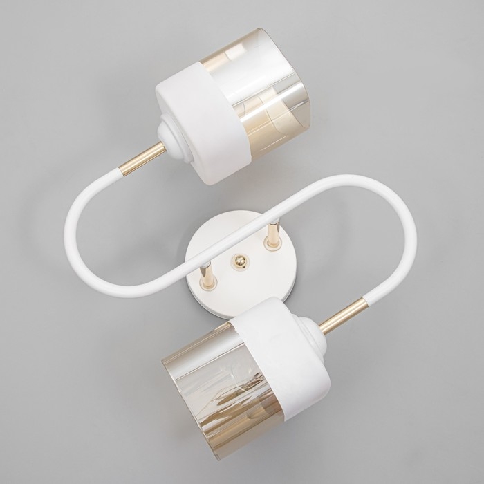 Люстра Люстра "Новелла" 2хЕ27 40Вт бело-золотой 48х26х27 см BayerLux