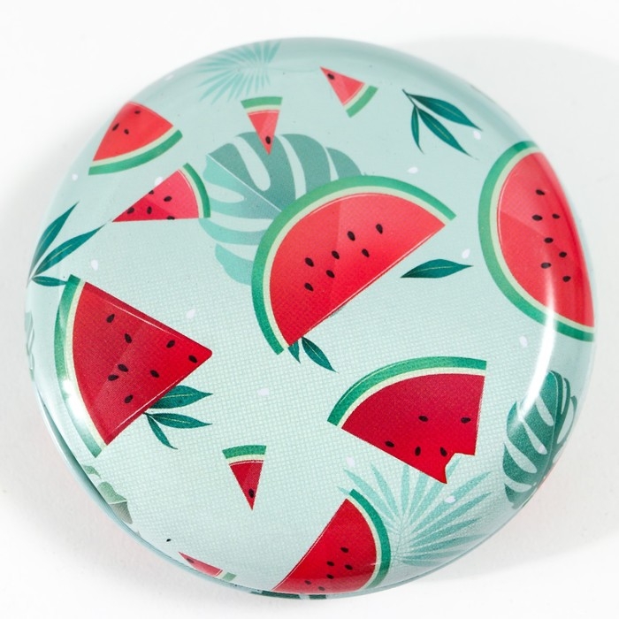 Шкатулка металл круглая Шкатулка металл круглая "Фрукты и овощи" фасовка 12 шт 1,8х7х7 см