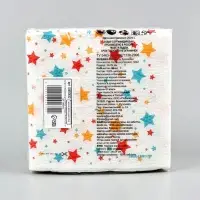 Салфетки бумажные однослойные «Звезды», 24×24 см, 50 шт. Салфетки бумажные однослойные «Звезды», 24×24 см, 50 шт.