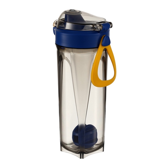 Шейкер спортивный для коктейлей и воды, 650 мл, 23 х 8.5 см Шейкер спортивный для коктейлей и воды, 650 мл, 23 х 8.5 см