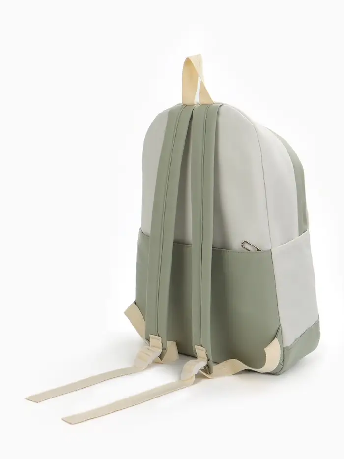 Рюкзак школьный на молнии, с карманами, с рисунком, размер 30&times;14&times;43 см, зелёный