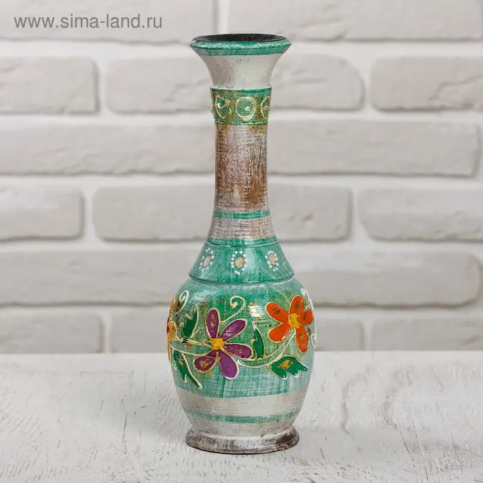 Сувенир &laquo;Вазочка&raquo;, 7.5&times;7.5&times;22 см, дерево