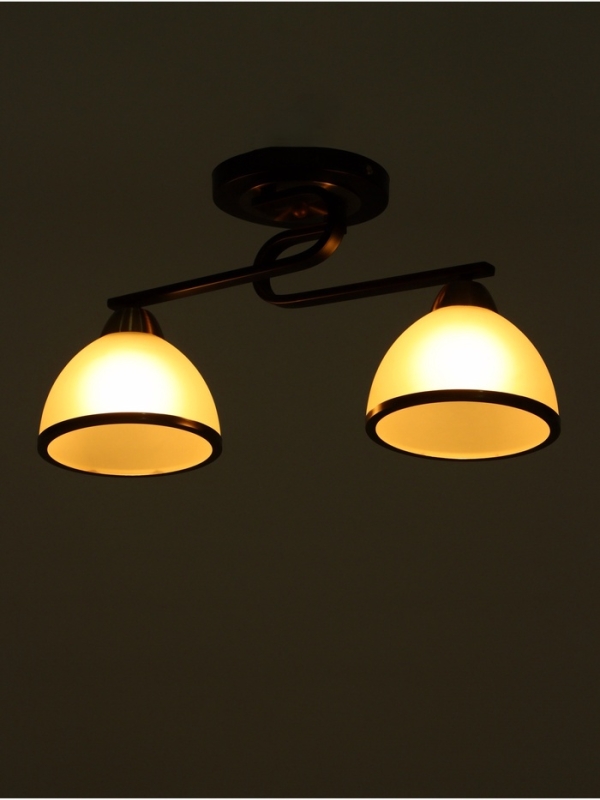 Люстра Люстра "Рендо" 2хЕ27 40Вт черно-бронзовый 44х15х23 см