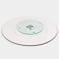 Подставка для торта Magistro &laquo;Восток&raquo;, d=32 см, вращающаяся, стекло, чёрная