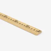 Метр деревянный, 100 см (см/дюймы)