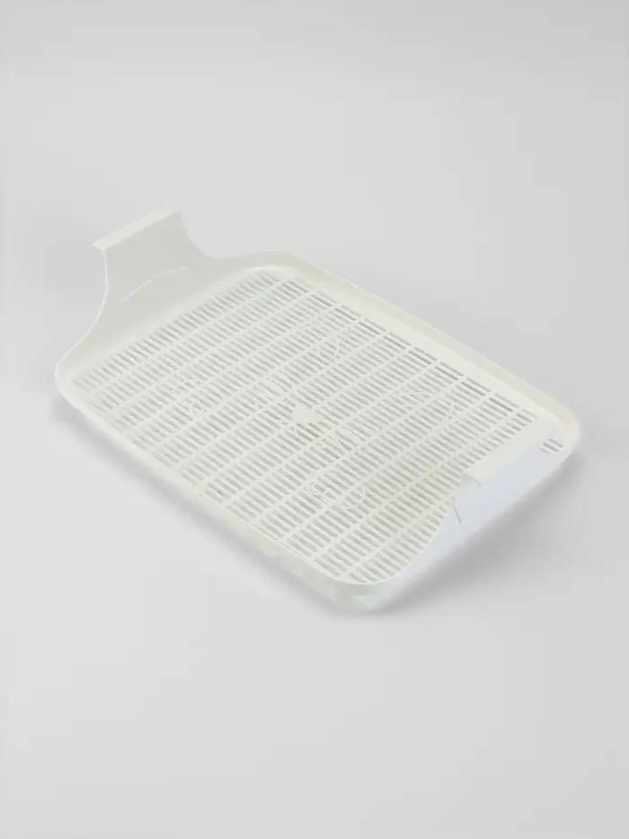 Туалет с сеткой, 44&times;33&times;11.5 см, бежевый, белый