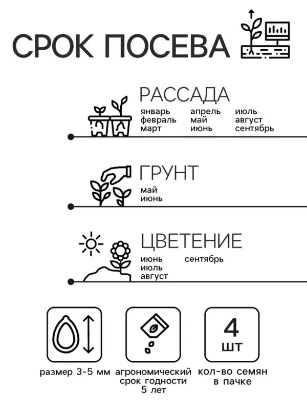 Семена цветов Пеларгония "Кабаре" смесь, Мн, DARIT, F2, 4 шт.