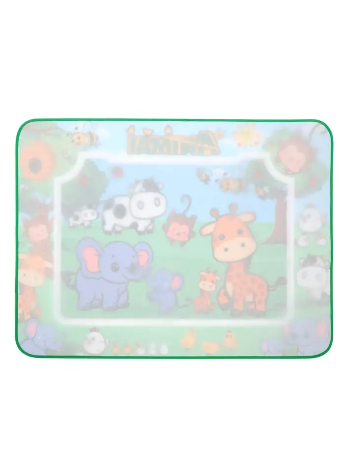 Коврик для рисования водой "Зверята" 2 маркера