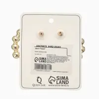 Серьги металл &laquo;Сердца&raquo;, воссоединение, цвет золото