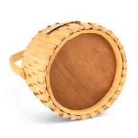 Корзина плетеная 17х17х12 см,  ручка h=13 см, натуральный Корзина плетеная 17х17х12 см,  ручка h=13 см, натуральный