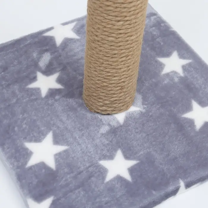 Когтеточка &laquo;Столбик&raquo;, 54&times;30&times;30 см, на подставке, джут, цвет МИКС