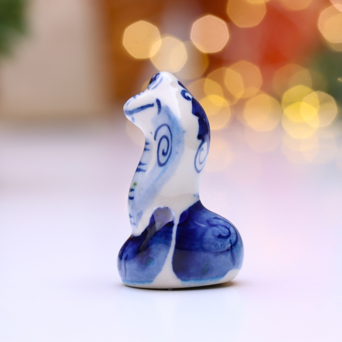 Новый год. Сувенир символ года Новый год. Сувенир символ года "Змея Жан", гжель