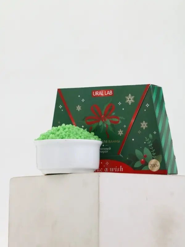 Жемчуг для ванны Make a wish, аромат яблочный пирог, 200 г, URAL LAB Жемчуг для ванны Make a wish, аромат яблочный пирог, 200 г, URAL LAB