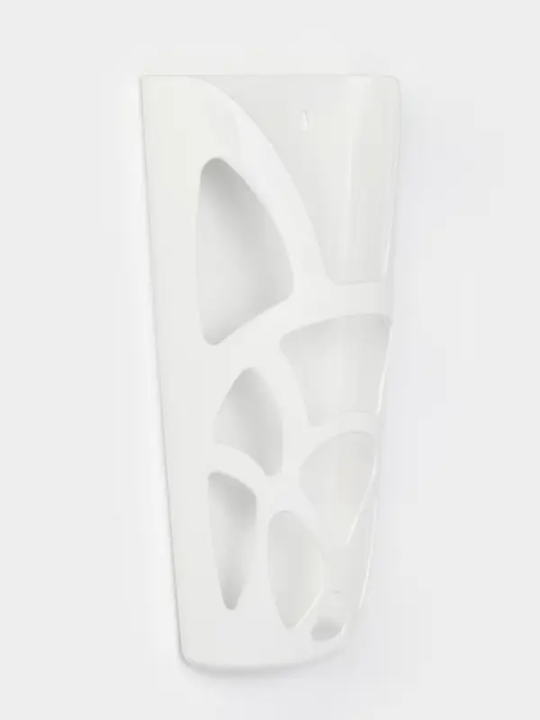 Корзина для пакетов IDEA &laquo;Геометрия&raquo;, пластик, 18&times;9&times;35 см, белая