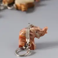 Брелок "Слон",набор 10 шт, оникс