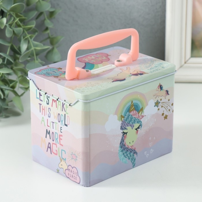 Копилка металл Копилка металл "Сказка" МИКС 13х10х9 см