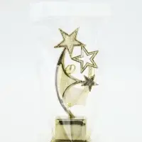 Кубок под нанесение &laquo;Человек со звёздами&raquo;, наградная фигура, золото, пластик