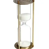 Песочные часы, на 45 минут, 8&times;21 см, металлические, медные