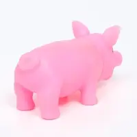 Игрушка пищащая &laquo;Маленький поросёнок&raquo; для собак, 9 см, бледно-розовая
