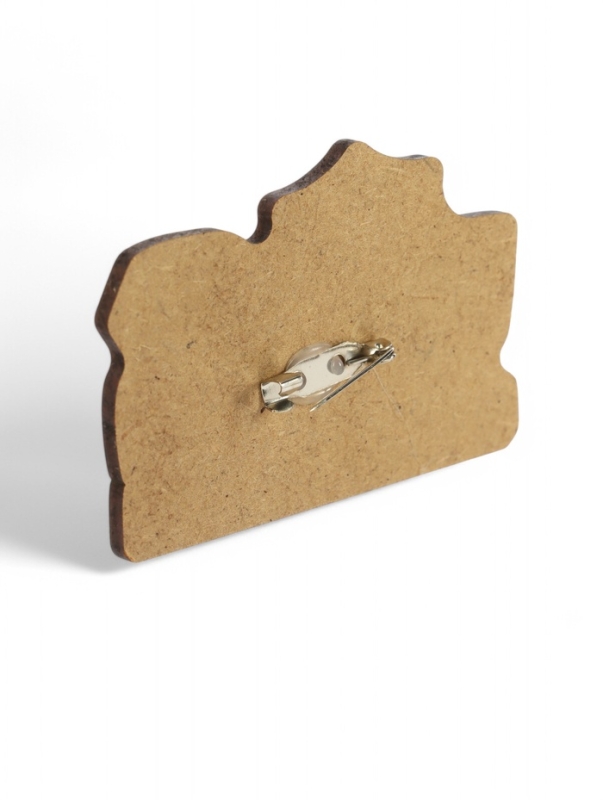 Значок деревянный на 9 мая «С Днём Победы!», с георгиевской лентой Значок деревянный на 9 мая «С Днём Победы!», с георгиевской лентой