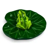 Садовая фигура 10 х 11 х 6 см  водоплавающая  "Лягушка"