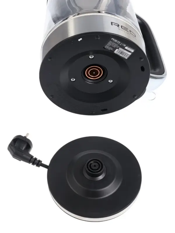 Чайник электрический RED SOLUTION G104, 1.7 л, 2200 Вт, стекло, съёмная крышка, серый Чайник электрический RED SOLUTION G104, 1.7 л, 2200 Вт, стекло, съёмная крышка, серый
