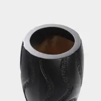 Ваза напольная керамика "Висент" 56х13 см, чёрный