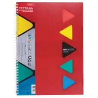 Тетрадь А4 96л кл "PROGRESSIVE CANVAS Красная",пласт обл,греб,фигур высеч,4цв разд+лин+кар Тетрадь А4 96л кл "PROGRESSIVE CANVAS Красная",пласт обл,греб,фигур высеч,4цв разд+лин+кар