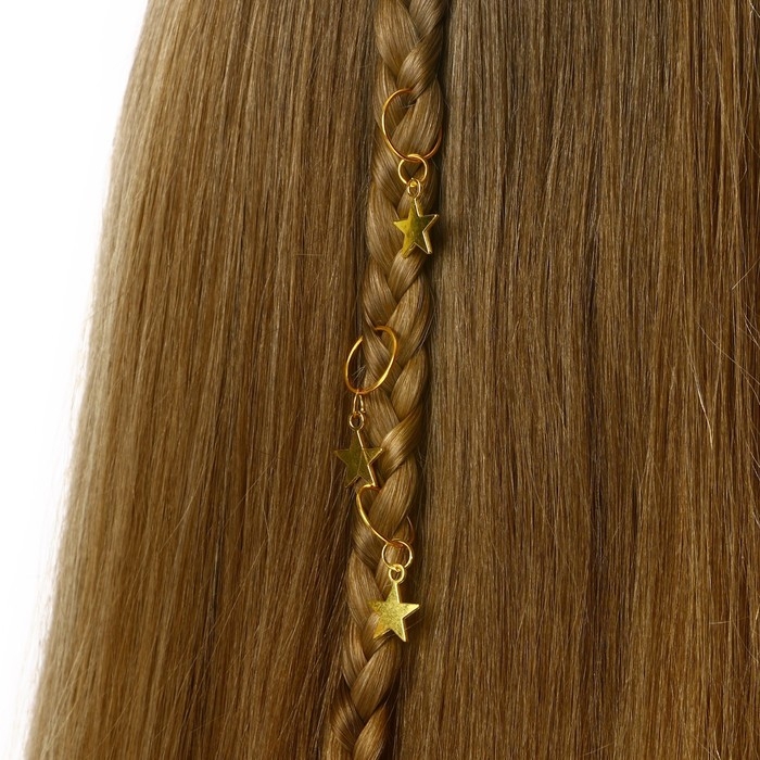 Пирсинг для волос новогодний «Будь собой» на Новый год, 6 шт