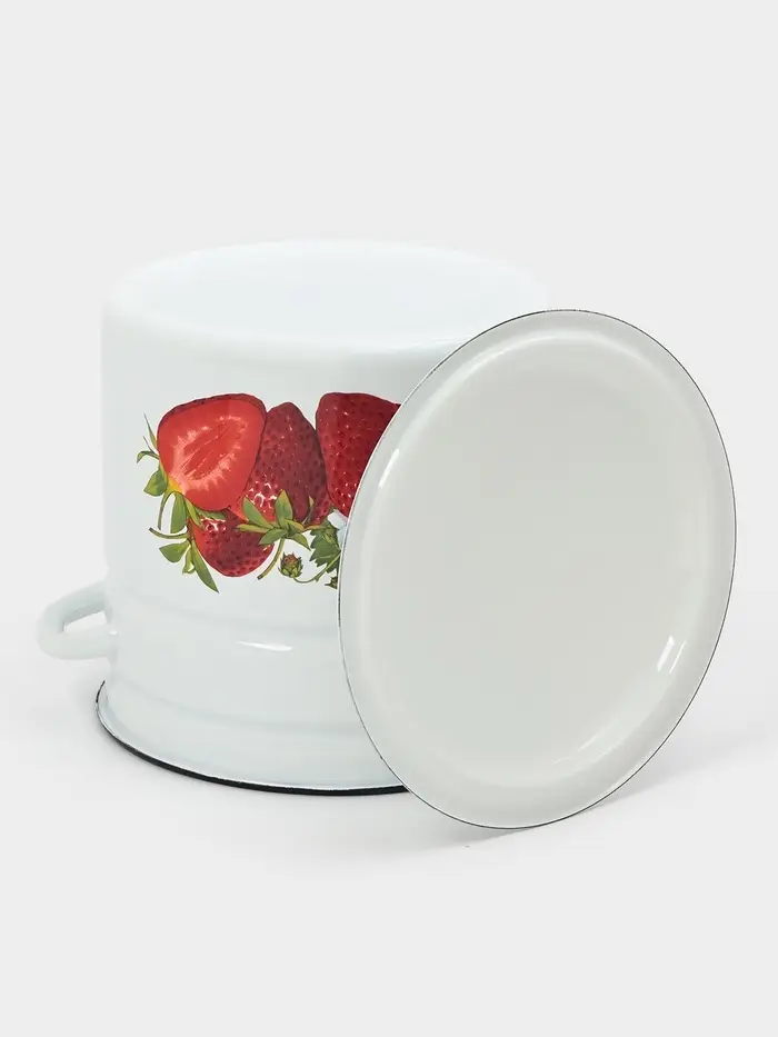 Кастр.цил.борт. 12л (белая)СА