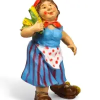Садовая фигура из полистоуна &laquo;Дачница в платье&raquo;, 55&times;25&times;30 см