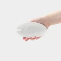 Блюдце Hanna Kn&ouml;vell, к соуснику 100 мл, фарфор, белое