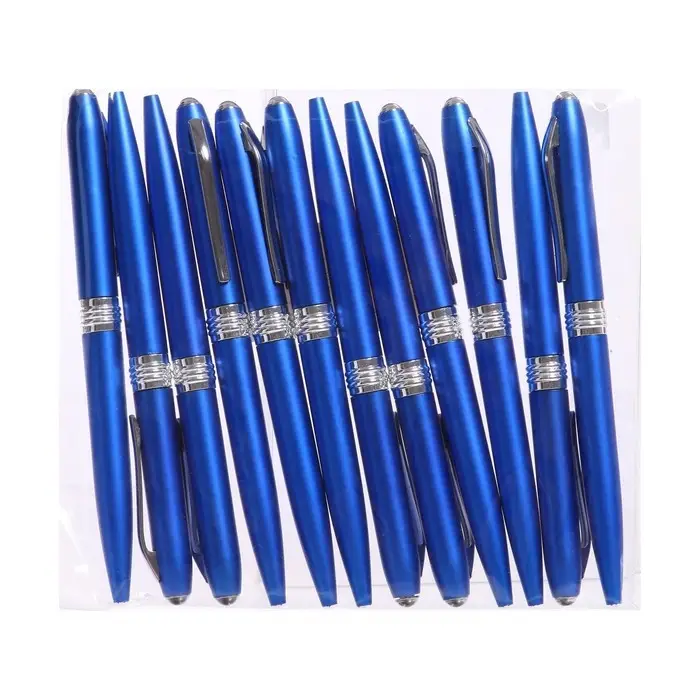 Ручка шариковая поворотная, 0.7 мм, под логотип, стержень синий, синий корпус Ручка шариковая поворотная, 0.7 мм, под логотип, стержень синий, синий корпус