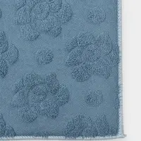 Коврик для сушки посуды "Цветы" 50х38 см, цвет синий