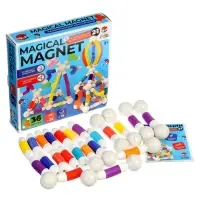 Конструктор магнитный "Развивающие трубы", 36 деталей