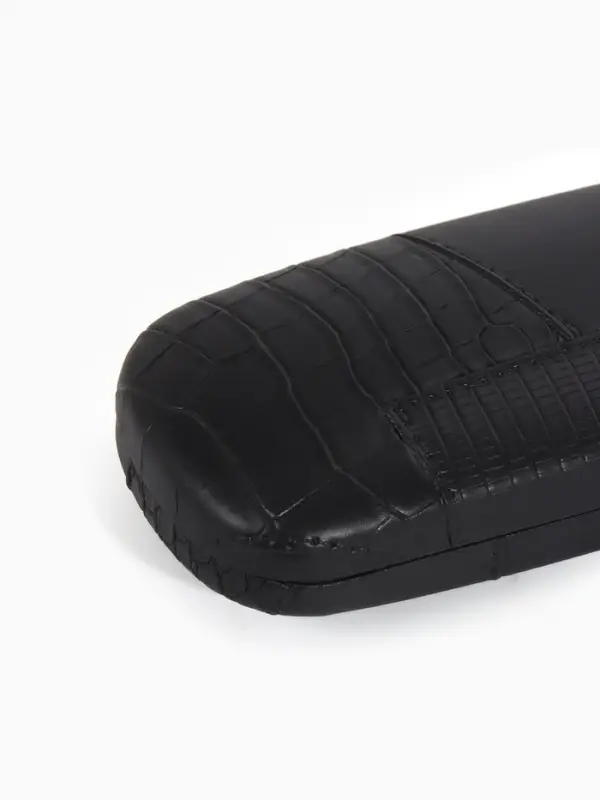 Футляр для очков на хлопушке, размер 16&times;5.8&times;3 см, чёрный