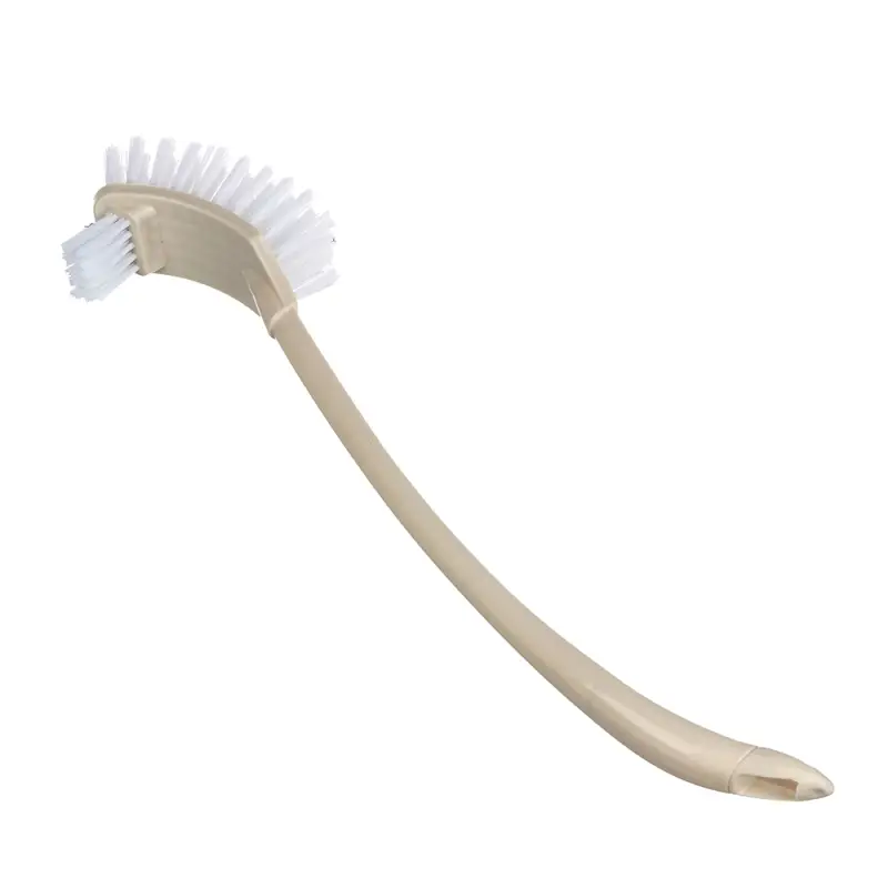 VETTA Ёрш для туалета с двойной щеткой для труднодоступных мест, пластик, 12х10,5х42,5см