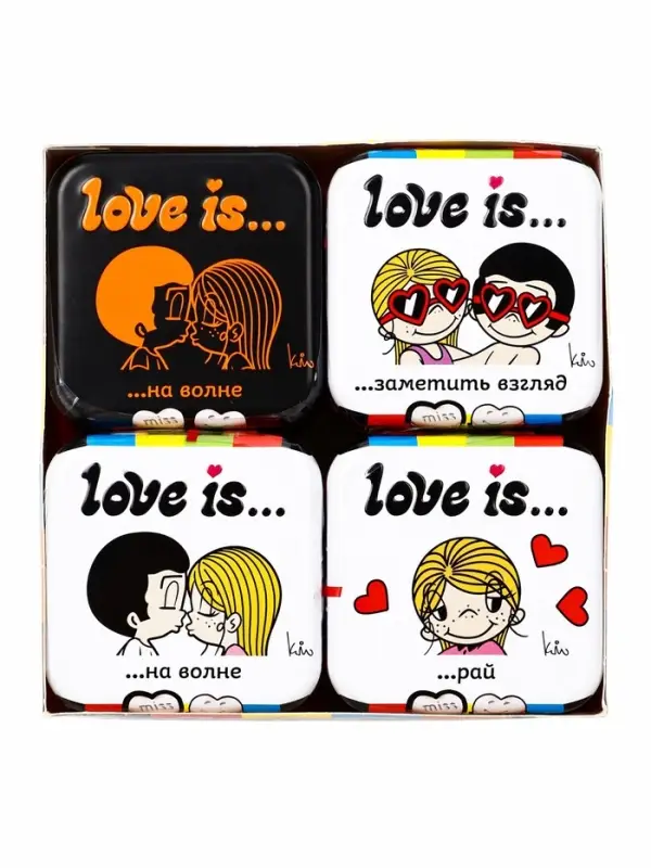 Освежающие конфеты Love is, в форме сердца, со вкусом морской соли и маракуйи, 20 г