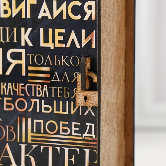 Шкатулка-книга  Шкатулка-книга "Двигайся к цели" 14х12х5 см